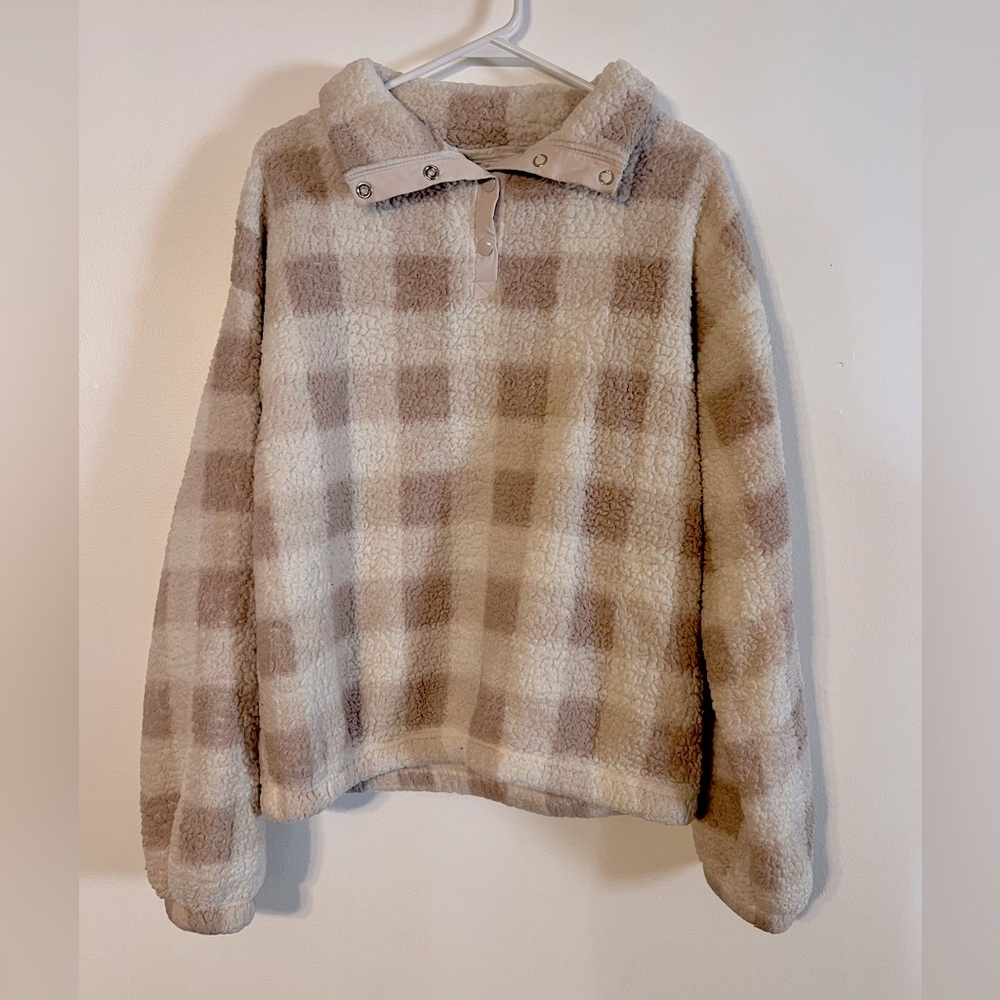 Women’s Sherpa Button Up Pullover